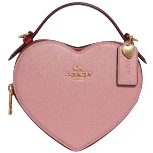 Coach Limited Edition Valentine’s Colorblock Heart Crossbody Bag